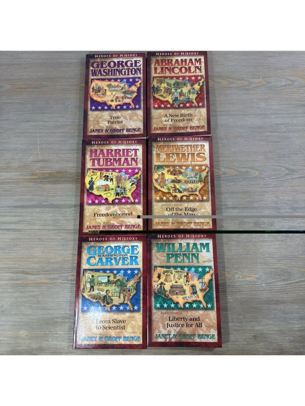 Heroes of History 6 Book Lot Janet & Geoff Benge Paperback Juvenile Literature